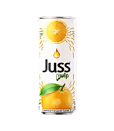 JUSS PORTAKAL PARÇACIKLI  KUTU 250 ML  24 LÜ