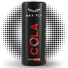 Max Fly Cola 330 Ml Şekersiz  24 lü Gazlı